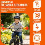 iconikal flame streamers for bicycle or scooter handlebar kids bike easy install