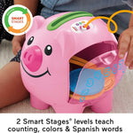 Fisher-Price Laugh & Learn Smart Stages Piggy Bank with Songs and Phrases for Infants 6 Months Plus