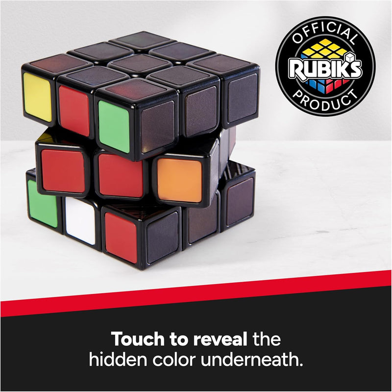 Rubik’s Cube, Phantom, 3x3 Cube Advanced Color-Changing Problem-Solving Brain Teaser, Classic Color-Matching Puzzle, Fidget Toy, Sensory Puzzle, for Adults, Teens, Kids Ages 8 & Up