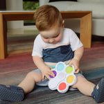 Chuckle & Roar Pop It Board, Bilingual Toddler Learning Toy, Quiet Mode | Bilingual English & Spanish Learning, Quiet Mode for Silent Popping, Ages 6 Months to 2+, Learn Mode with Questions