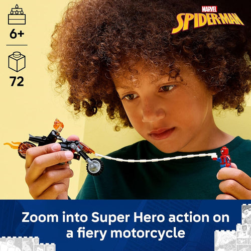 LEGOLego Marvel Spider-Man vs. Ghost Rider Motorcycle Building Toy 76335 Ages 6+ 72-Piece
