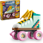 LEGO Creator 3-in-1 Retro Roller Skate Building Kit for Kids Ages 8 and Up with 4 Moving Wheels