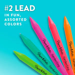 Paper Mate Handwriting Triangular Mechanical Pencils with Lead & Eraser Refills, 1.3mm, Fun Barrel Colors, 30 Count (6 Packs of 5) - Teacher Supplies, Learning to Write