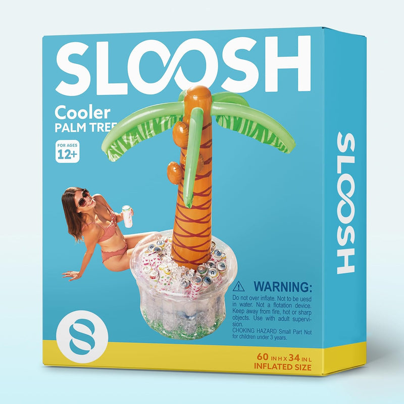 60" Inflatable Palm Tree Cooler for Summer Parties and Outdoor Decorations