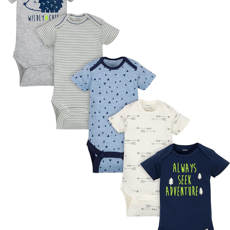 Gerber Baby Boys' 5-pack Variety Onesies Bodysuits