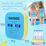 SWIMEE Back Float Safety Swim Trainer Swimming Bubble Belt with Adjustable 3 Layers Swim Belts Comfortable Waterproof Floaties Device for Kids Toddler Swimming Floats (10lb-60lb)