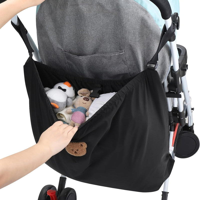 Accmor Universal Stroller Organizer, Large Storage Stroller Bag for Uppababy, Nuna, Britax, Doona Strollers, Non-Slip Adjustable Storage Caddy Accessories for Stroller Crib