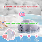 Handmade Taba Seal Squishy Stress Relief Toys - Ultra Soft Silicone Squeeze Toys for Kids & Adults, Reusable Non-Violent Squishy Toys for Stress Relief & Relaxation