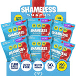 Shameless Snacks Candy Carnival - Sour Gummy Variety Pack & Fruit Snacks | Strawberry Orange Mango Cola Gummies, Keto 3g Sugar - Gluten Free Vegan Candy for Kids & Adults