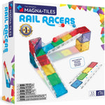 MAGNA-TILES Rail Racers 33-Piece Magnetic Construction Set, The Original Magnetic Building Brand