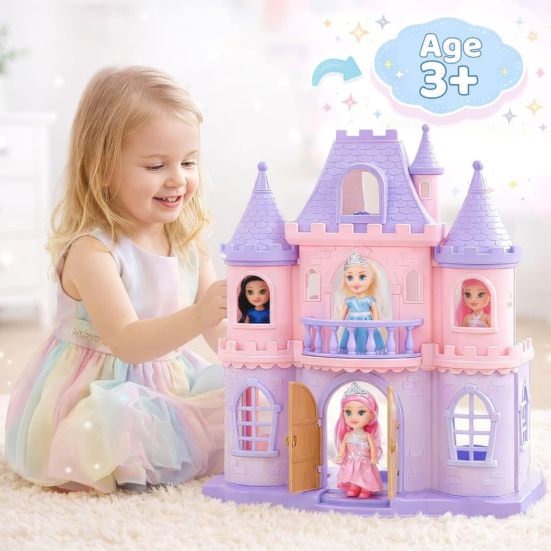 Liberty Imports Little Royal Princess Toddler Dolls with Dresses, Girls Imaginative Pretend Play Small Dolls Party Favors Collection (Princess)
