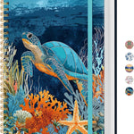 Lined Spiral Notebook Journal for Work, 300 Pages Thick B5 (7.1"x10") College Ruled Journal for Women & Writing, Hardcover Notebook for Note Taking, Perfect for Office Home School Supplies, Purple