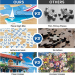 300 Pieces Puzzle for Adults | Beach House Puzzle | Recycled Cardboard Large Piece Jigsaw Puzzles 300 Pieces | Challenging Game Home Decor Birthday Party Gift Toy for Adults Kids Seniors 20.5*15 inch