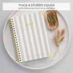 Aesthetic Thick Spiral Notebook With Tabs - Premium Journal For Women Size B5 - College Ruled Note Book With 300 Lined Pages and Dividers - Perfect For Writing And Staying Organized at Work or School