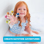 Nickelodeon Baby Shark 5-Piece Finger Puppet Set, Waterproof and Educational for Bath Time