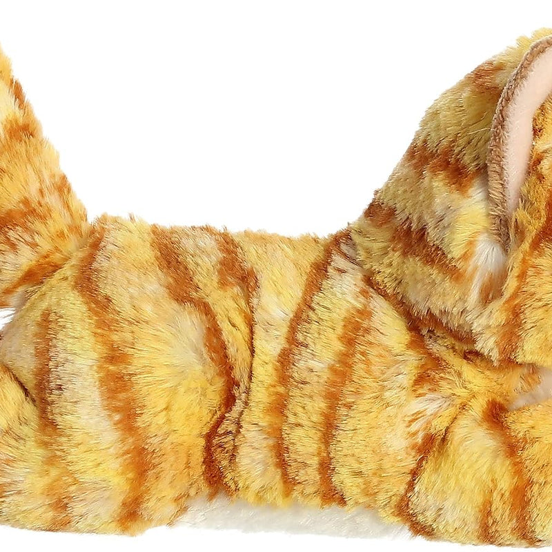 Aurora® Adorable Mini Flopsie™ Ginger Cat™ Stuffed Animal - Mini Companions Ready for Playful Adventures - for Kids All Ages, Toddlers, Adults, and Families - Orange 8 Inches