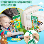 BBWOO Soft Baby Book Toy, Tummy Time Toy for Infant 0-6 Months, Touch and Feel Sensory Crinkle Book