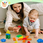 Montessori Toys for 1-3 Year Olds: Wooden Sensory Puzzles, Fine Motor Skills, Learning Activities