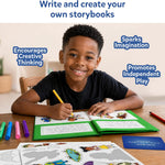 Skillmatics Storybook Art Kit – Adventures, Writing Activity, Gift for Kids | Create Adventure Stories, 300+ Stickers, Scrapbooking & Journal, Storytelling Activity, Screen-Free Craft, Ages 5, 6, 7, 8, 9