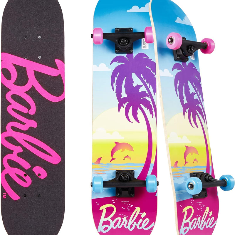 31 inch Maple Wooden Cruiser Skateboard with ABEC 5 Bearings for Kids and Teens