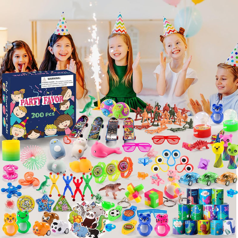 300-Piece Party Favor Assortment: Fidget Toys, Pinata Fillers, Classroom Rewards for Kids