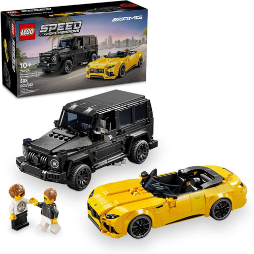 LEGO Speed Champions Mercedes-AMG G 63 & SL 63 building toy cars for kids 10+ years old, collectible model car gifts
