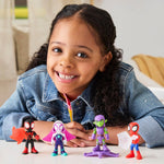 Marvel Spidey and His Amazing Friends Web-Slinging Adventure Set, 3-Inch-Scale (7.6 cm) Action Figure Set, Spider-Man Toys for Kids Ages 3+ (Amazon Exclusive)