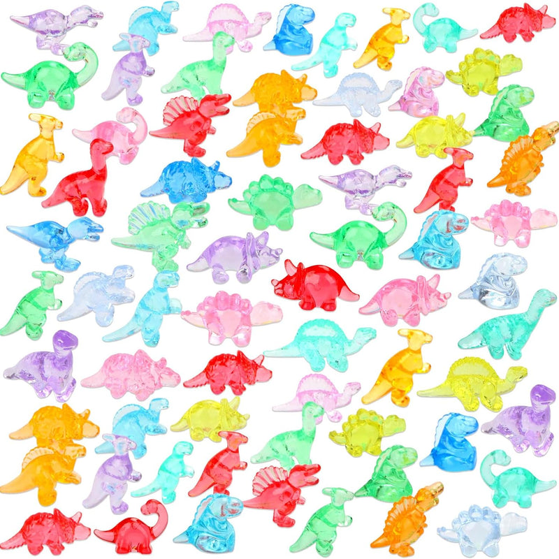HAPTIME 230 Pcs Mini Resin Animals, Bulk Mini Trinkets, Mini Dinosaur Figures, Resin Figures to Hide, Tiny Dinosaur Party Favors, Small Classroom Prizes for Kids, Easter Egg Fillers