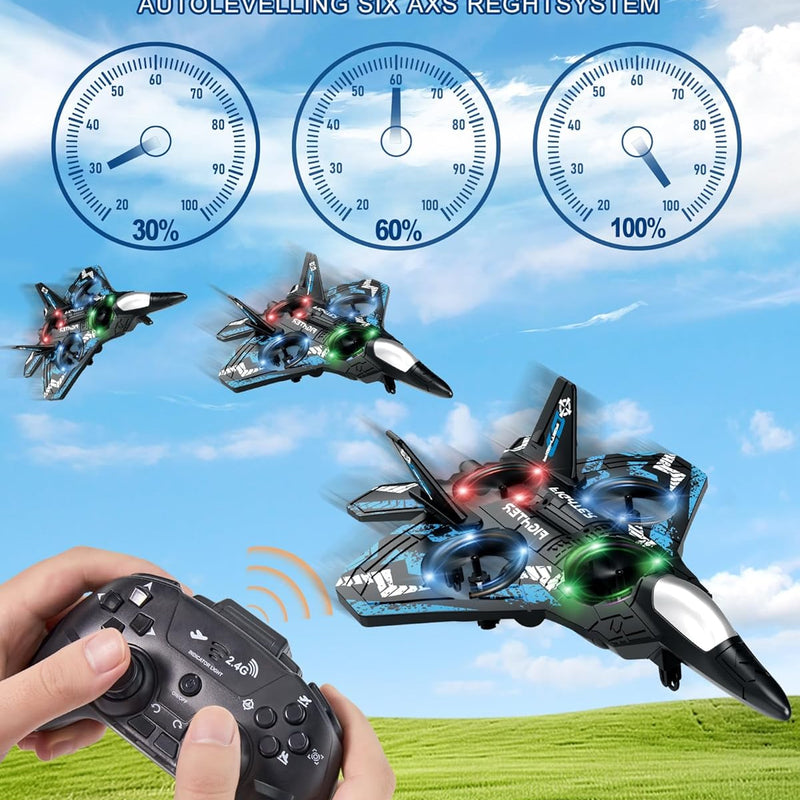 JoyRapt Drones with 360° Flip, LED Lights, and 3 Speed Options - RC Plane for Kids and Adults
