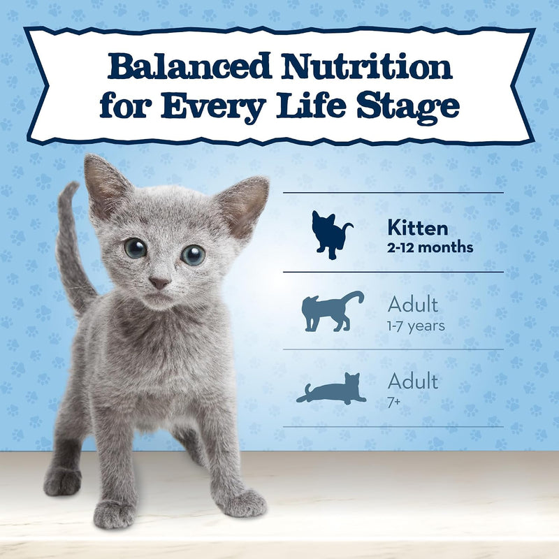 Blue Buffalo Baby Blue Chicken Kitten Natural Dry Cat Food, 2 lb | Real Chicken #1 Ingredient Plus Brown Rice, with DHA for Cognitive Development, Antioxidant-Rich LifeSource Bits