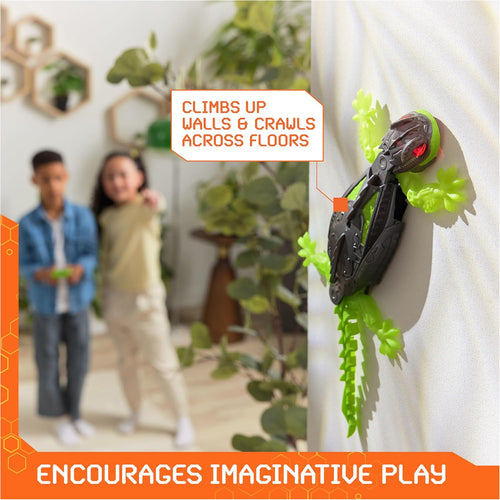 Official HEX BOTS Wall Crawler Gecko with rechargeable remote control and realistic gecko design for kids