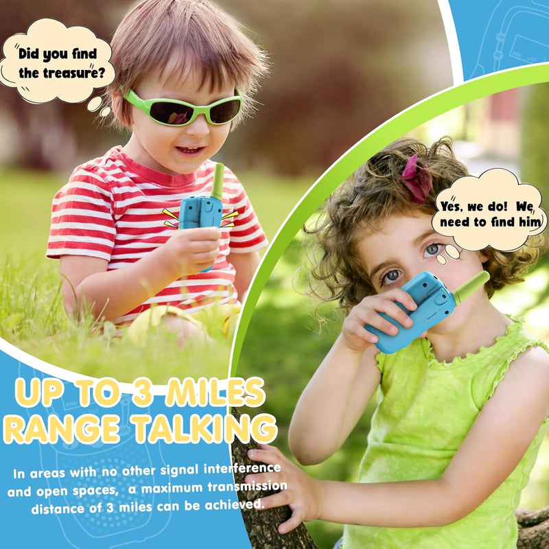 selieve kids walkie talkies 22 channels 2 way radio 3 miles range for outside easter gifts for boys girls
