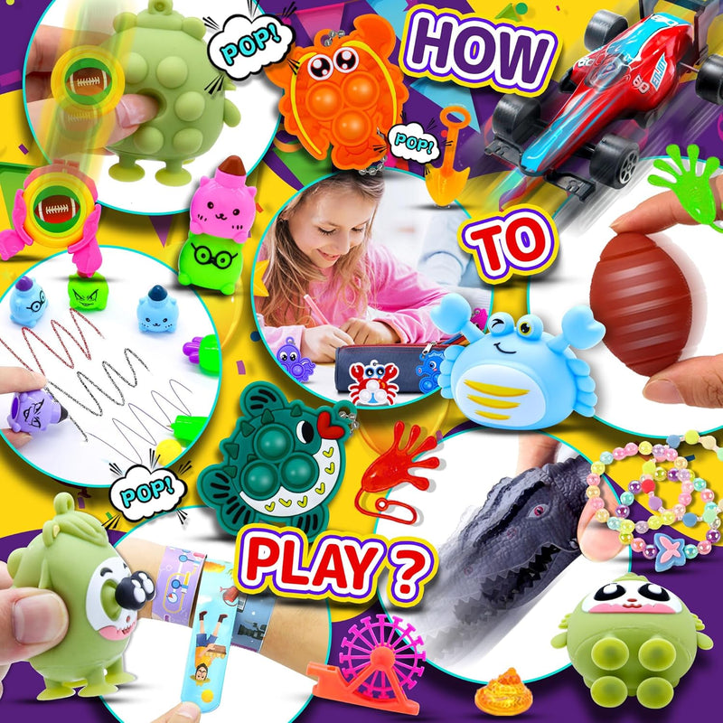 40-piece Vibrant Fidget Toy Set for Kids, Classroom Prizes, Birthday Gifts, and Stress Relief