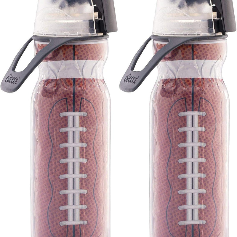 O2COOL Mist N Sip 20 oz Misting Reusable Sports Water Bottle Soccer | Yes