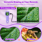 Ashfly Portable Microscope for Kids with 2-inch IPS Screen and 1080P Autofocus Imaging Technology