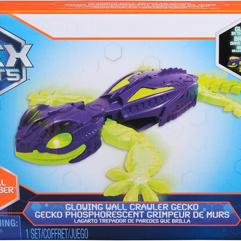 HEX Bots Glow-in-the-Dark Gecko Robot with Official Wall Climber Technology, Rechargeable Remote Control Toy for Kids Ages 4 & Up