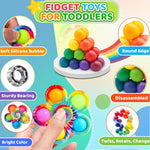 6Pack Sensory Autism Toys for Tollder Kids, Airplane Travel Road Trip Restaurant Toy for Age 3-5 5-7 Fidget Classroom Must Have Treasure Prize Autistic ADHD Easter Basket Stuffers Gifts