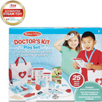 Melissa & Doug 25-Piece Toddler Doctor Play Set for imaginative medical play with preschool toys for girls and boys ages 3+