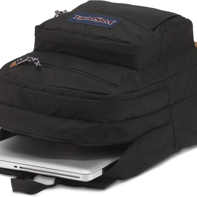 JanSport Cool Backpack, with 15-inch Laptop Sleeve - Large Computer Bag Rucksack with 2 Compartments, Ergonomic Straps, Black