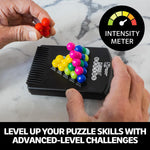 Educational Insights Kanoodle Genius 3D Brain Teaser Puzzles with 202 Advanced Challenges for Kids, Teens, and Adults, a Portable Single-Player Logic Game Enhancing Spatial Reasoning and Problem-Solving Skills.