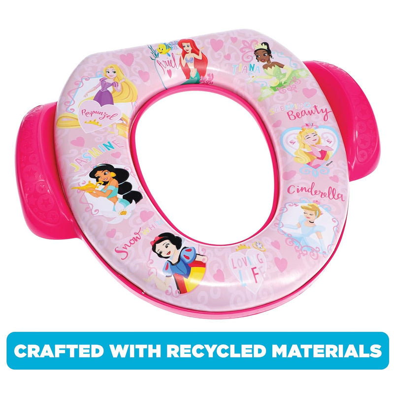 Disney Princess "Loving Life" Soft Potty Seat and Potty Training Seat - Soft Cushion, Baby Potty Training, Safe, Easy to Clean