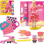 Play-Doh Barbie Designer Fashion Show Set, Make Doll Clothes with 21 Accessories & Modeling Compound, Kids Arts & Crafts for Girls & Boys, Ages 5+