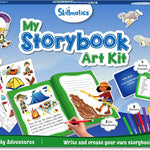 Skillmatics Storybook Art Kit – Adventures, Writing Activity, Gift for Kids | Create Adventure Stories, 300+ Stickers, Scrapbooking & Journal, Storytelling Activity, Screen-Free Craft, Ages 5, 6, 7, 8, 9