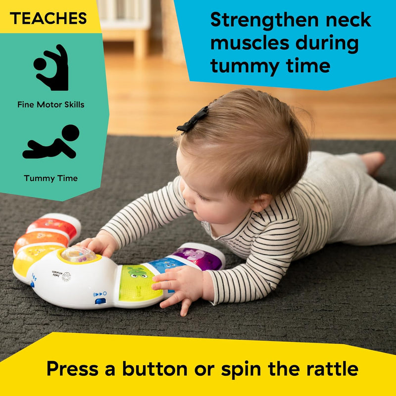Baby Einstein Glow & Discover Light Bar Toy for Infants 3 Months+, Multisensory Learning and Development