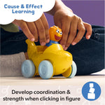 Ms. Rachel Herbie's 1-2-3 Roll! Toy Car with Click-in Figure & Pull Back Action, for Toddlers 1-3Y+