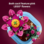 LEGO Botanicals Flowering Cactus Building Set for Kids, Ages 9+, Gift for Birthdays, Cactus Room Decor for Display