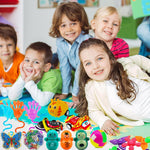 Taulaap 126 Pcs Pop Party Favors for Kids, Treasure Box Toys for Classroom Prizes, Pinata Stuffers, Goodie Bag Filler, Treasure Chest, Carnival Bulk Small Toys, Easter Basket Egg Fillers
