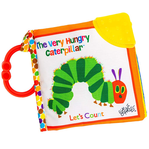 Very Hungry Caterpillar soft book for babies, 5.25x5.25 inch, BPA free, crinkle and teether toy