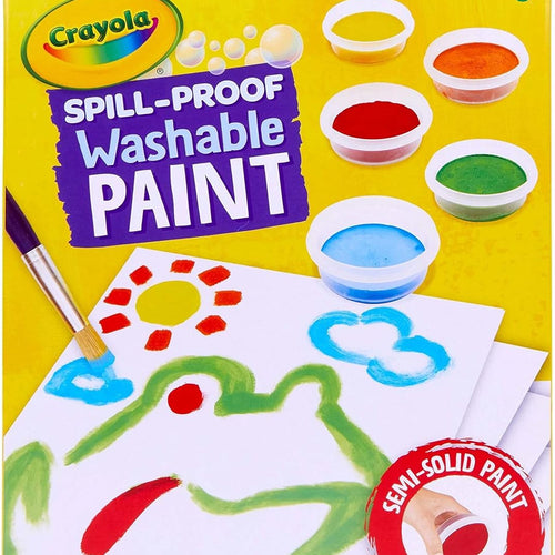Crayola Spill Proof Paint Set Washable Paint Set for Kids, Arts & Crafts | Teacher School Supplies & Essentials, Arts & Crafts, Toddler Gift, Ages 3+