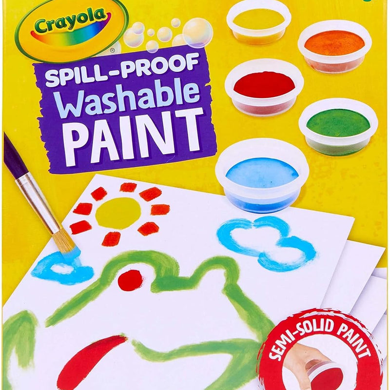 Crayola Spill Proof Paint Set Washable Paint Set for Kids, Arts & Crafts | Teacher School Supplies & Essentials, Arts & Crafts, Toddler Gift, Ages 3+